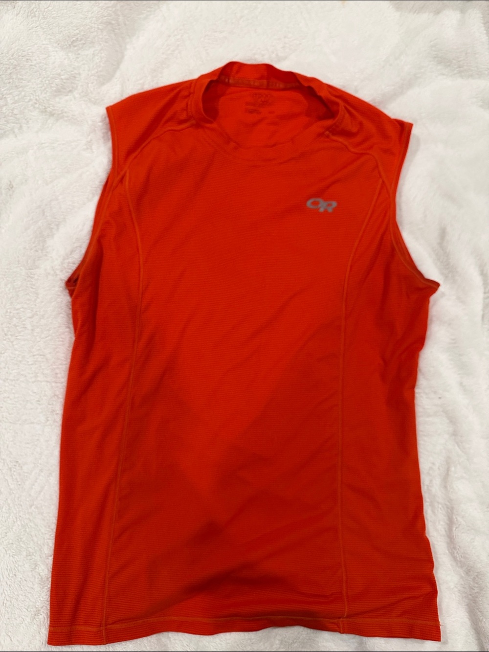 Outdoor Research Men’s Sleeveless Rash Guard - Bright Orange